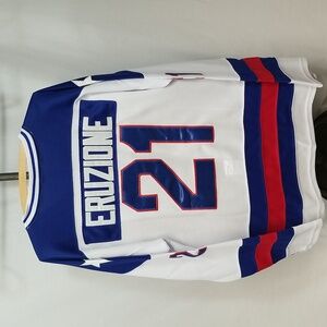 Team USA Olympics Hockey Men's #21 Mike Rizzo Eruzione Replica Jersey Large